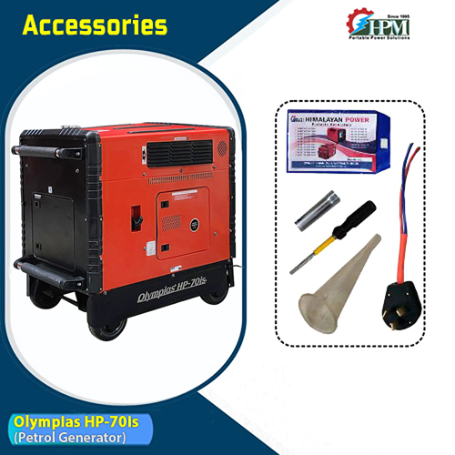 8 KVA Petrol Generator Model Olympias HP-70is, Recoil & Self - Remote Start