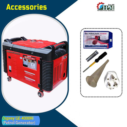 4 KVA Petrol Generator Model Osprey GE-4000Ri, Recoil Start